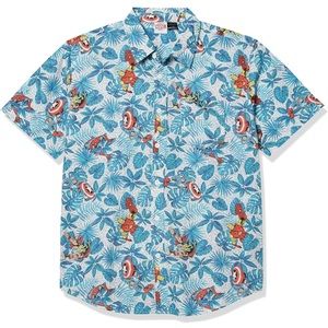 NWOT - Avengers Hawaiian shirt. Spider-Man, Captain America, Thor and Iron man!